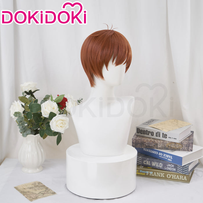 【Ready For Ship】DokiDoki Anime Delicious in Dungeon Cosplay Chilchuck Wig Short Brown Wig Dungeon Meshi