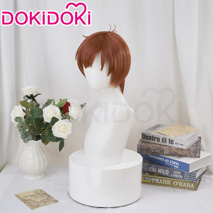 【Ready For Ship】DokiDoki Anime Delicious in Dungeon Cosplay Chilchuck Wig Short Brown Wig Dungeon Meshi