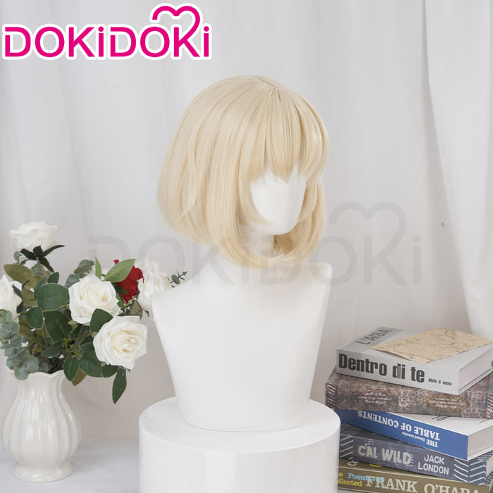 【Ready For Ship】DokiDoki Anime Delicious in Dungeon Cosplay Falin Wig Short Off-White/ Grey Wig Dungeon Meshi