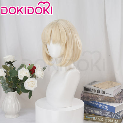 【Ready For Ship】DokiDoki Anime Delicious in Dungeon Cosplay Falin Wig Short Off-White/ Grey Wig Dungeon Meshi