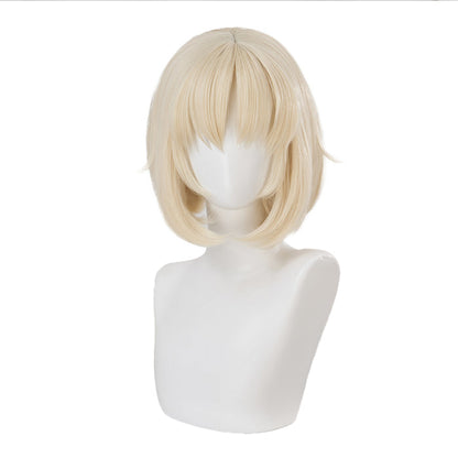 【Ready For Ship】DokiDoki Anime Delicious in Dungeon Cosplay Falin Wig Short Off-White/ Grey Wig Dungeon Meshi