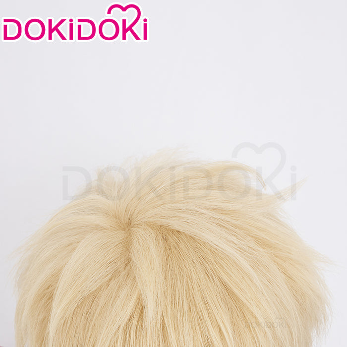 【Ready For Ship】DokiDoki Anime Delicious in Dungeon Cosplay Laios Touden Wig Short Yellow Wig Dungeon Meshi