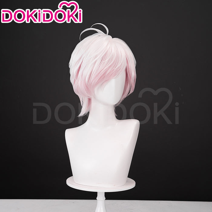 【Ready For Ship】DokiDoki Anime Diabolik Lovers Cosplay Sakamaki Subaru Wig Short Straight White Pink Hair
