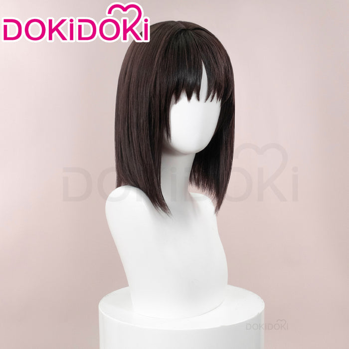【Ready For Ship】DokiDoki Anime Fate/strange Fake Cosplay Ayaka Sajyou Wig Short Straight Brown Hair