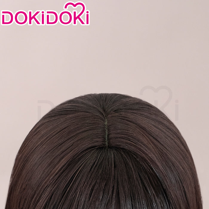 【Ready For Ship】DokiDoki Anime Fate/strange Fake Cosplay Ayaka Sajyou Wig Short Straight Brown Hair