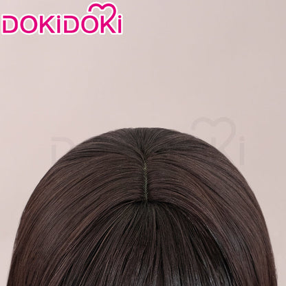 【Ready For Ship】DokiDoki Anime Fate/strange Fake Cosplay Ayaka Sajyou Wig Short Straight Brown Hair