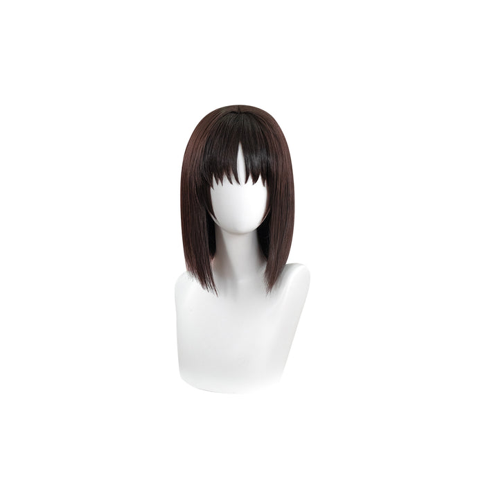 【Ready For Ship】DokiDoki Anime Fate/strange Fake Cosplay Ayaka Sajyou Wig Short Straight Brown Hair