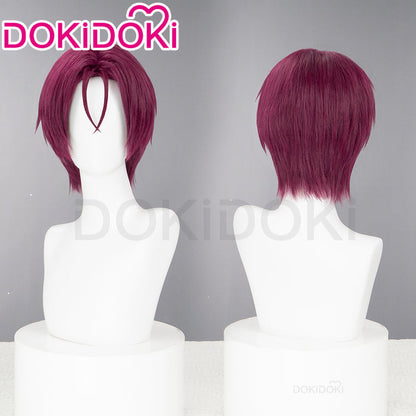 【Ready For Ship】DokiDoki Anime Free! Cosplay Matsuoka Rin Wig Short Straight Red Hair