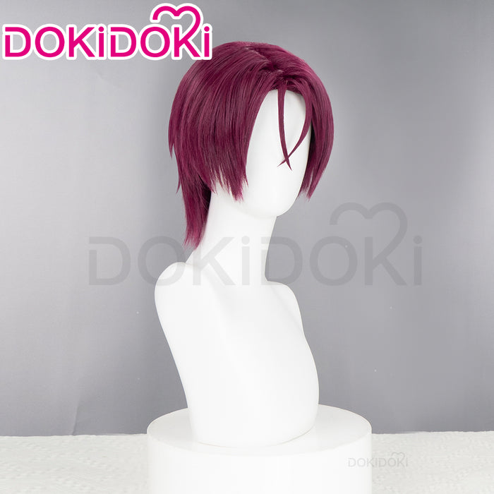 【Ready For Ship】DokiDoki Anime Free! Cosplay Matsuoka Rin Wig Short Straight Red Hair