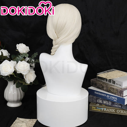 【Ready For Ship】DokiDoki Anime Gokurakugai Cosplay Tao Wig Long Straight White Gradient Hair