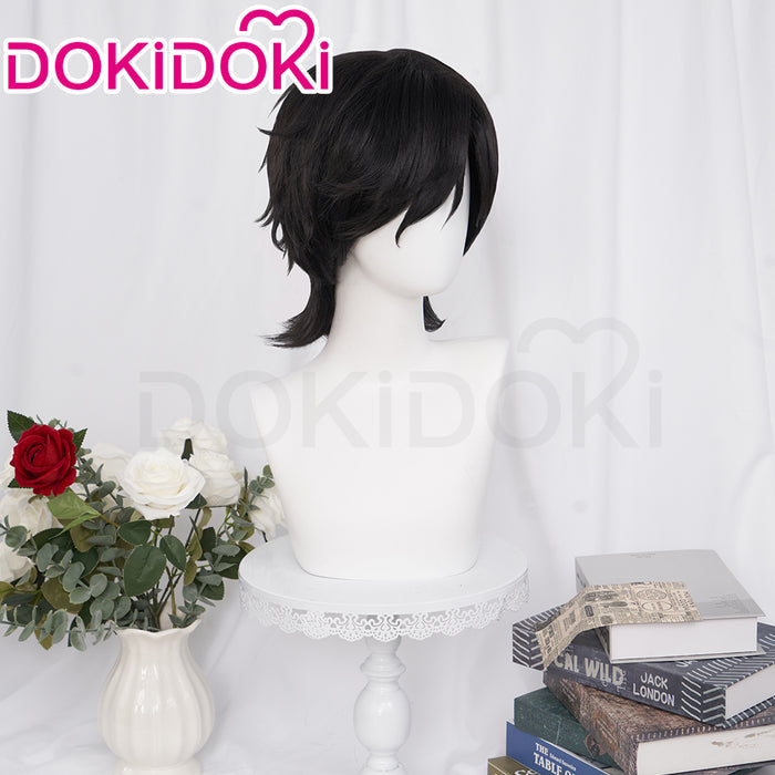 【Ready For Ship】DokiDoki Anime Gokurakugai Cosplay Yoru Wig Short Straight Black Hair