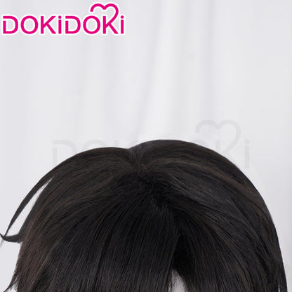 【Ready For Ship】DokiDoki Anime Gokurakugai Cosplay Yoru Wig Short Straight Black Hair