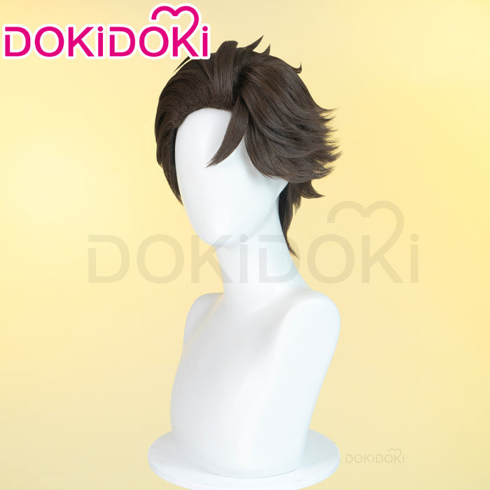 【Ready For Ship】DokiDoki Anime Hell Hotel Cosplay Wig Short Straight Brown Hair