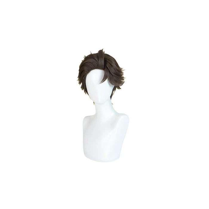 【Ready For Ship】DokiDoki Anime Hell Hotel Cosplay Wig Short Straight Brown Hair
