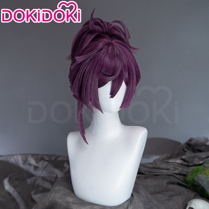 【Ready For Ship】DokiDoki Anime Hell's Paradise: Jigokuraku Cosplay Yuzuriha Wig Short Purple Hair Updo