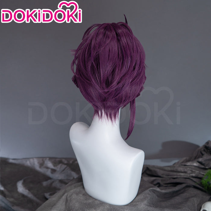 【Ready For Ship】DokiDoki Anime Hell's Paradise: Jigokuraku Cosplay Yuzuriha Wig Short Purple Hair Updo