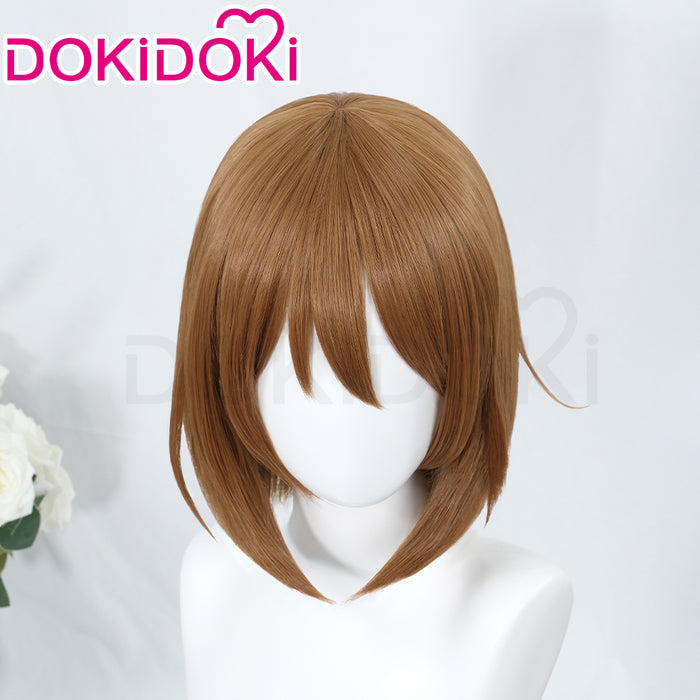 【Ready For Ship】DokiDoki Anime K-ON Cosplay Hirasawa Yui Wig Short Straight Brown Hair