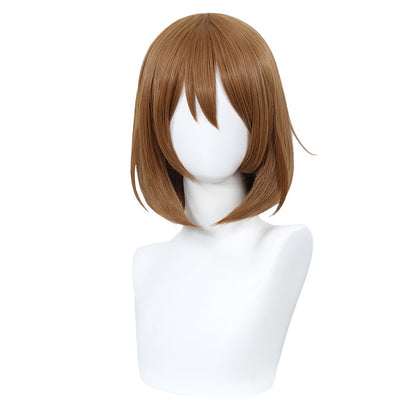 【Ready For Ship】DokiDoki Anime K-ON Cosplay Hirasawa Yui Wig Short Straight Brown Hair