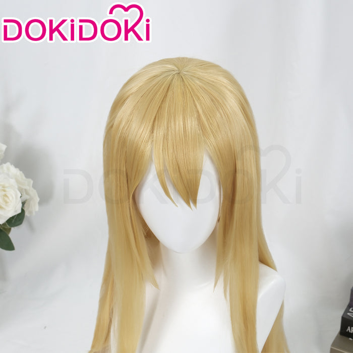【Ready For Ship】DokiDoki Anime K-ON Cosplay Kotobuki Tsumugi Wig Long Straight Yellow Hair