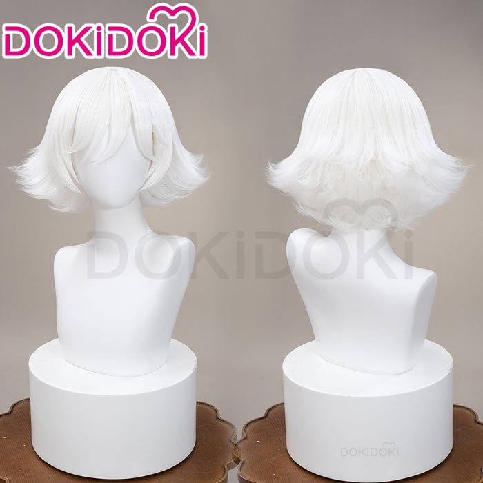 【Ready For Ship】DokiDoki Anime Kamisama Kiss Cosplay Mizuki Wig Short Straight Green /  White Wig Women