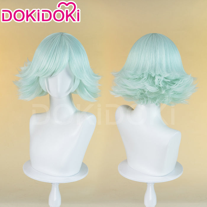 【Ready For Ship】DokiDoki Anime Kamisama Kiss Cosplay Mizuki Wig Short Straight Green /  White Wig Women