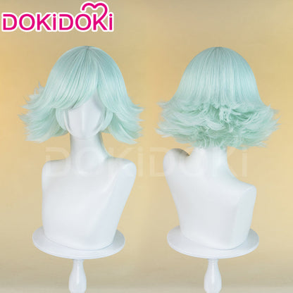 【Ready For Ship】DokiDoki Anime Kamisama Kiss Cosplay Mizuki Wig Short Straight Green /  White Wig Women