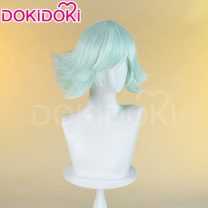 【Ready For Ship】DokiDoki Anime Kamisama Kiss Cosplay Mizuki Wig Short Straight Green /  White Wig Women