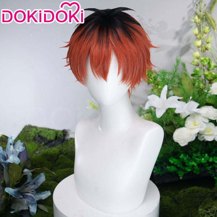 【Ready For Ship】DokiDoki Anime Manga Cosplay Wig Short Red Black Hair