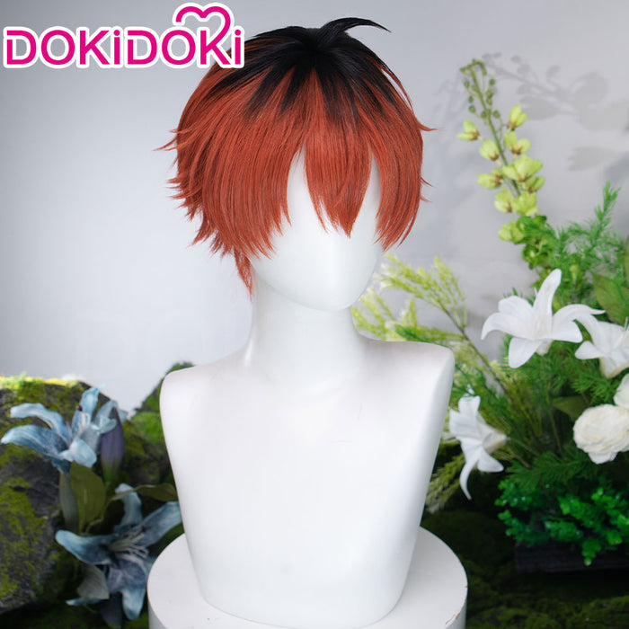 【Ready For Ship】DokiDoki Anime Manga Cosplay Wig Short Red Black Hair