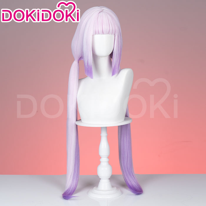 【Ready For Ship】DokiDoki Anime Miss Kobayashi’s Dragon Maid Cosplay Kanna Kamui Wig Long Straight Purple Hair