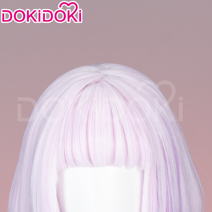 【Ready For Ship】DokiDoki Anime Miss Kobayashi’s Dragon Maid Cosplay Kanna Kamui Wig Long Straight Purple Hair