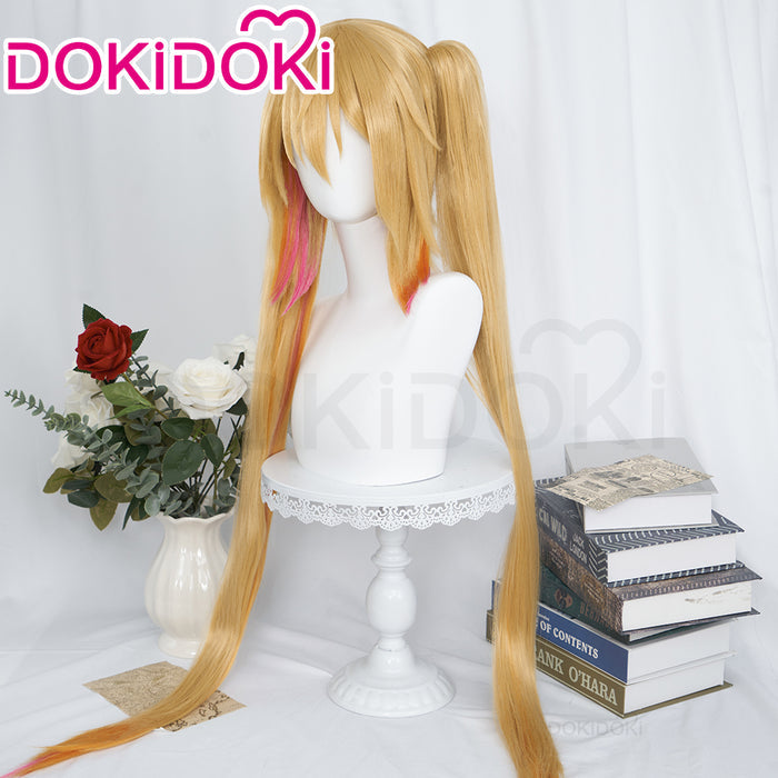 【Ready For Ship】DokiDoki Anime Miss Kobayashi’s Dragon Maid Cosplay Tohru Long Straight Yellow Wig