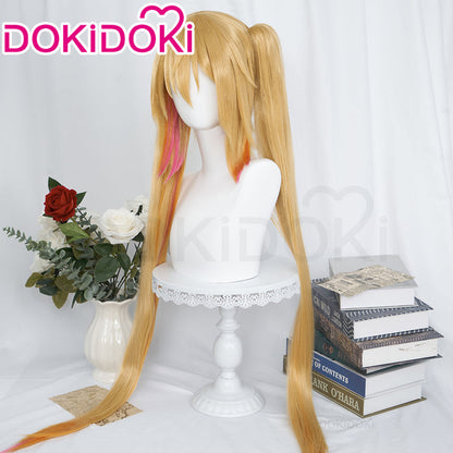 【Ready For Ship】DokiDoki Anime Miss Kobayashi’s Dragon Maid Cosplay Tohru Long Straight Yellow Wig