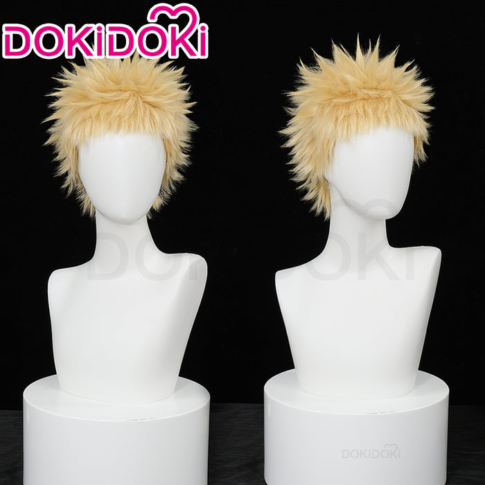 【Ready For Ship】DokiDoki Anime NANA Cosplay Terashima Nobuo Wig Short Straight Yellow Hair