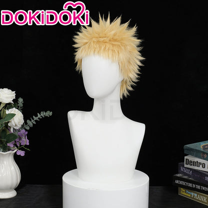 【Ready For Ship】DokiDoki Anime NANA Cosplay Terashima Nobuo Wig Short Straight Yellow Hair
