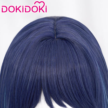 【Ready For Ship】DokiDoki Anime Oshi no Ko Cosplay Kurokawa Akane Wig Long Straight Dark Blue Cyan Gradient