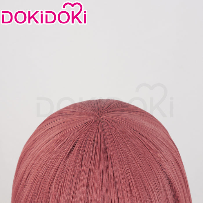 【Ready For Ship】DokiDoki Anime Paradox Live THE ANIMATION Cosplay Anne Faulkner Wig Long Curly Red Blue  Hair