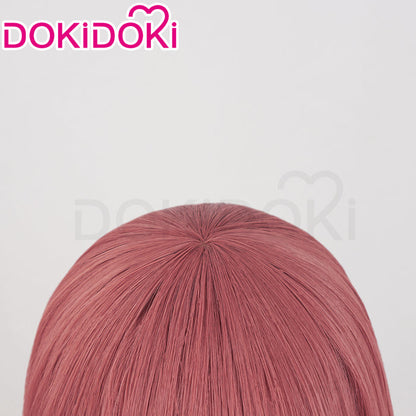 【Ready For Ship】DokiDoki Anime Paradox Live THE ANIMATION Cosplay Anne Faulkner Wig Long Curly Red Blue  Hair