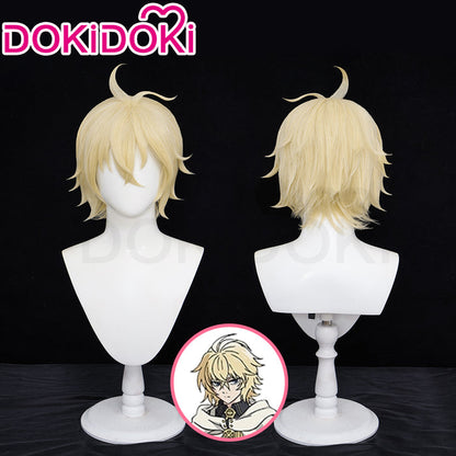 【Ready For Ship】DokiDoki Anime Seraph of the End Cosplay Mikaela Hyakuya Wig Short Gold Hair