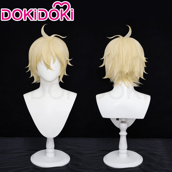 【Ready For Ship】DokiDoki Anime Seraph of the End Cosplay Mikaela Hyakuya Wig Short Gold Hair