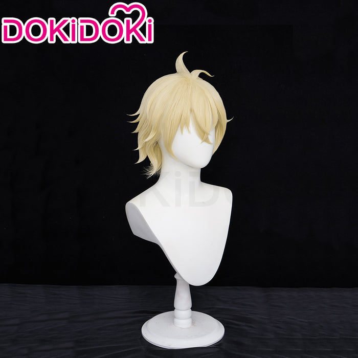 【Ready For Ship】DokiDoki Anime Seraph of the End Cosplay Mikaela Hyakuya Wig Short Gold Hair