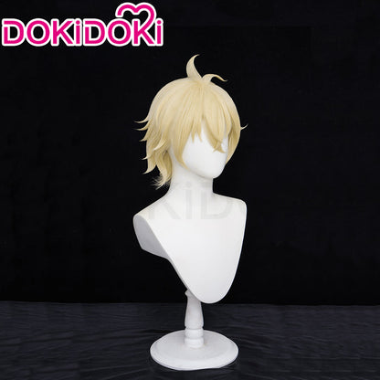 【Ready For Ship】DokiDoki Anime Seraph of the End Cosplay Mikaela Hyakuya Wig Short Gold Hair