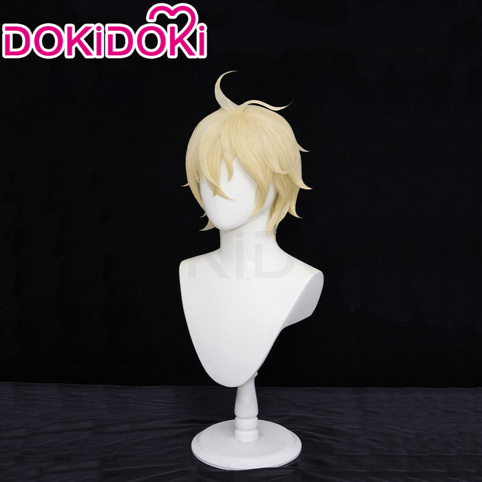 【Ready For Ship】DokiDoki Anime Seraph of the End Cosplay Mikaela Hyakuya Wig Short Gold Hair