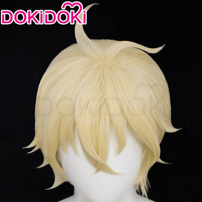【Ready For Ship】DokiDoki Anime Seraph of the End Cosplay Mikaela Hyakuya Wig Short Gold Hair
