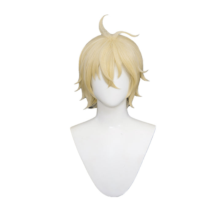 【Ready For Ship】DokiDoki Anime Seraph of the End Cosplay Mikaela Hyakuya Wig Short Gold Hair