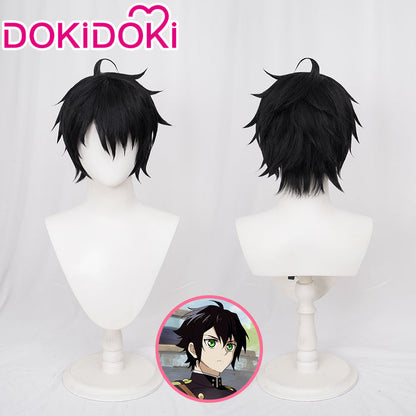 【Ready For Ship】DokiDoki Anime Seraph of the End Cosplay Yuichiro Hyakuya Wig Black Short