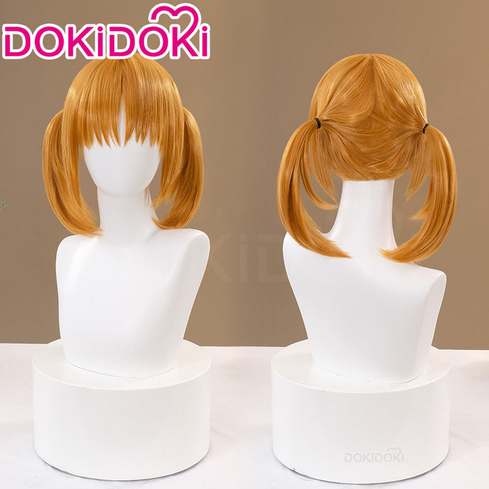 【Ready For Ship】DokiDoki Anime Shugo Chara Cosplay Yuiki Yaya Wig Short Straight Yellow Hair