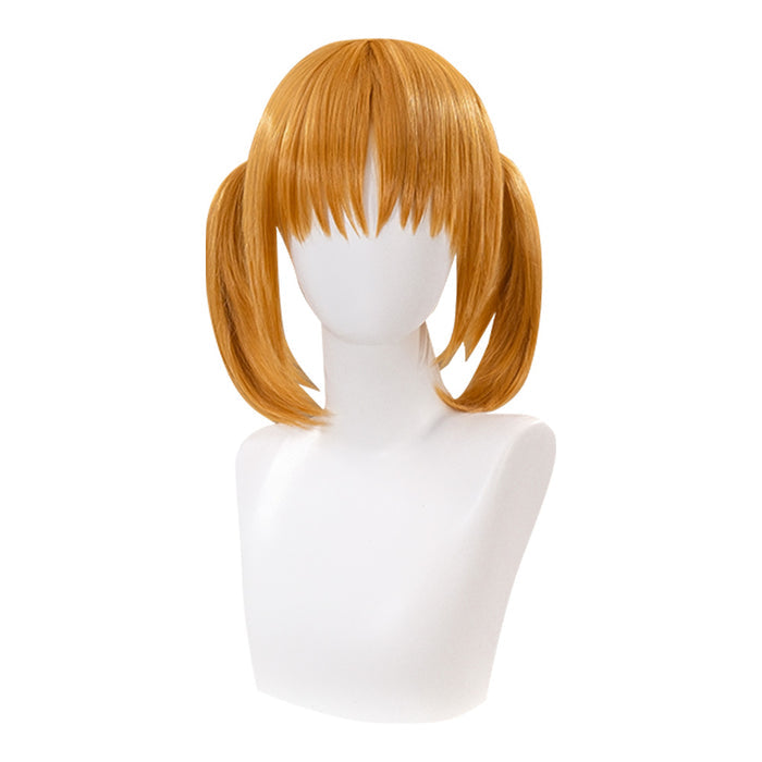 【Ready For Ship】DokiDoki Anime Shugo Chara Cosplay Yuiki Yaya Wig Short Straight Yellow Hair