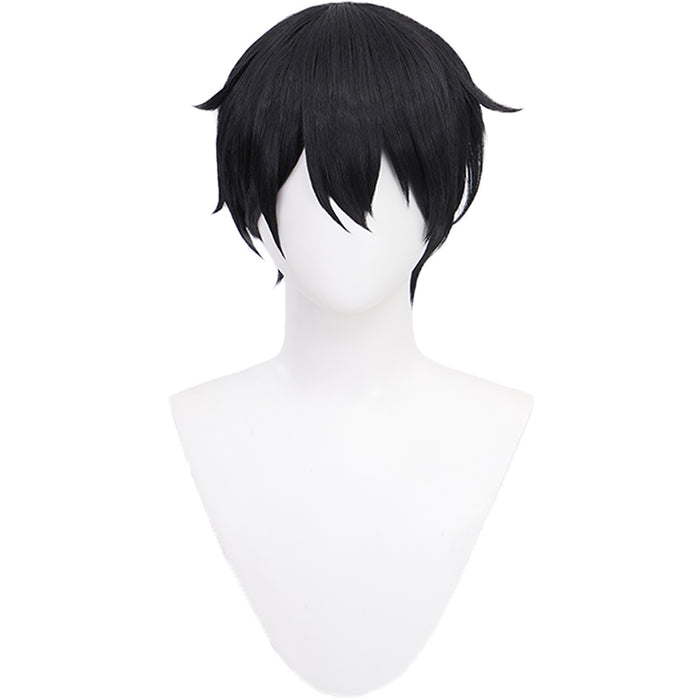 【Ready For Ship】DokiDoki Anime Sword Art Online Cosplay Kirigaya Kazuto Wig Short Straight Black Wig