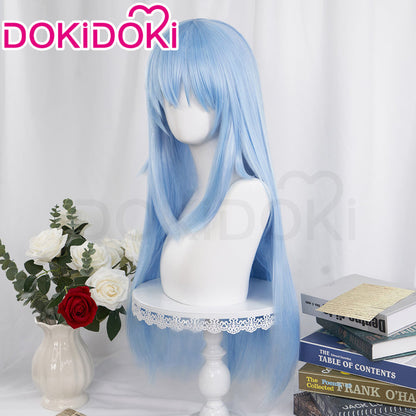 【Ready For Ship】DokiDoki Anime That Time I Got Reincarnated as a Slime Cosplay Rimuru Tempest Wig Long Blue Straight